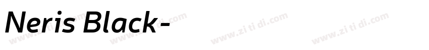 Neris Black字体转换